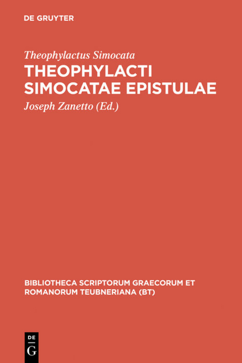 Theophylacti Simocatae epistulae -  Theophylactus Simocata