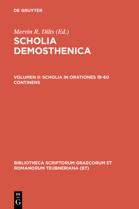 Scholia Demosthenica / Scholia in orationes 19-60 continens - 