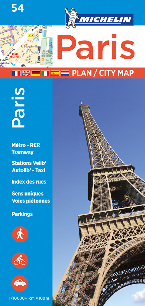 Paris - Michelin City Plan 54 -  Michelin