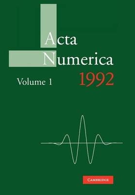 Acta Numerica 1992: Volume 1 - 