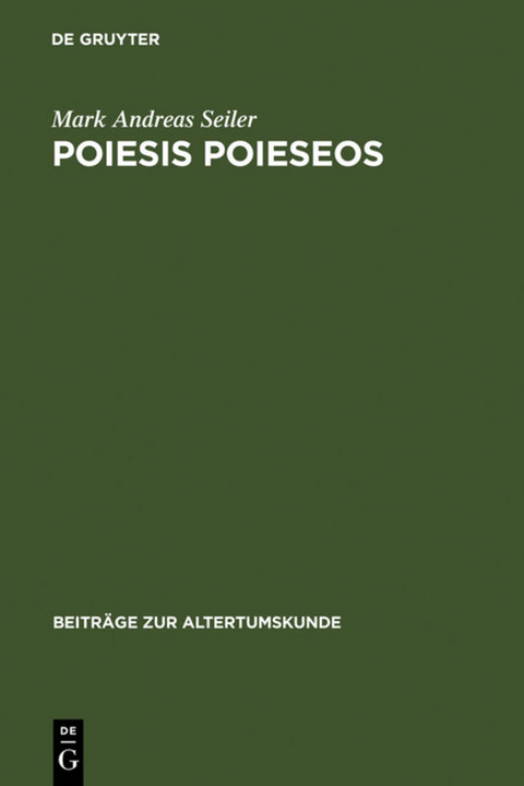 Poiesis poieseos - Mark Andreas Seiler