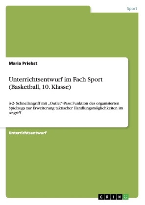 Unterrichtsentwurf im Fach Sport (Basketball, 10. Klasse) - Maria Priebst