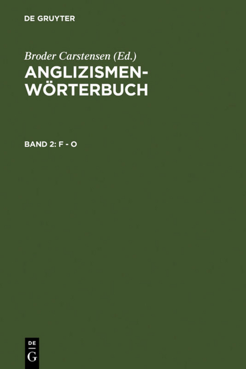 Anglizismen-Wörterbuch / F - O