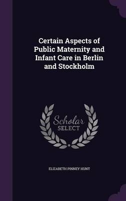 Certain Aspects of Public Maternity and Infant Care in Berlin and Stockholm - Elizabeth Pinney Hunt