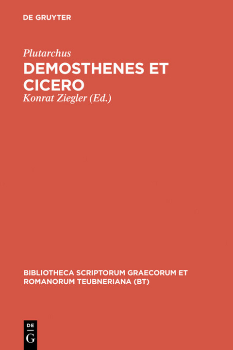 Demosthenes et Cicero -  Plutarchus