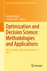 Optimization and Decision Science: Methodologies and Applications - 