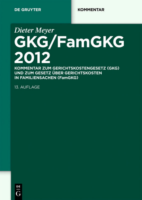 GKG/FamGKG 2012 - Dieter Meyer