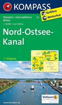 KOMPASS Wanderkarte Nord-Ostsee-Kanal - 