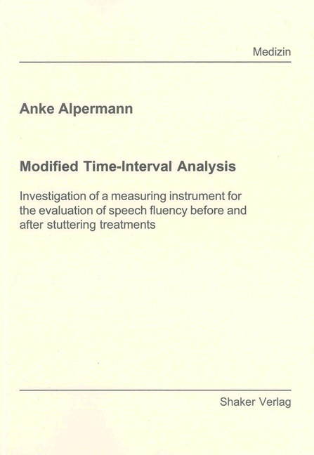 Modified Time-Interval Analysis - Anke Alpermann