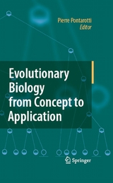 Evolutionary Biology from Concept to Application - 