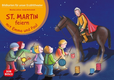 St. Martin feiern mit Emma und Paul, Kamishibai Bildkartenset - Monika Lehner