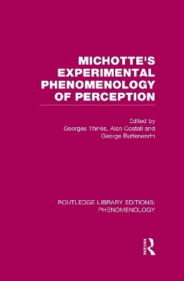 Michotte's Experimental Phenomenology of Perception - 