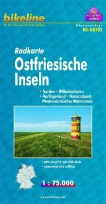 Radkarte Ostfriesische Inseln - 