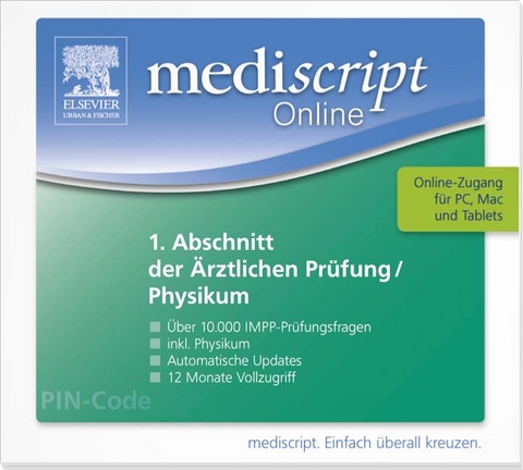 mediscript Online 1. Abschnitt der Ärztlichen Prüfung - Physikum