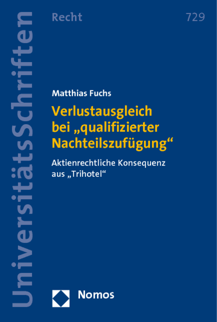 Verlustausgleich bei "qualifizierter Nachteilszufügung" - Matthias Fuchs