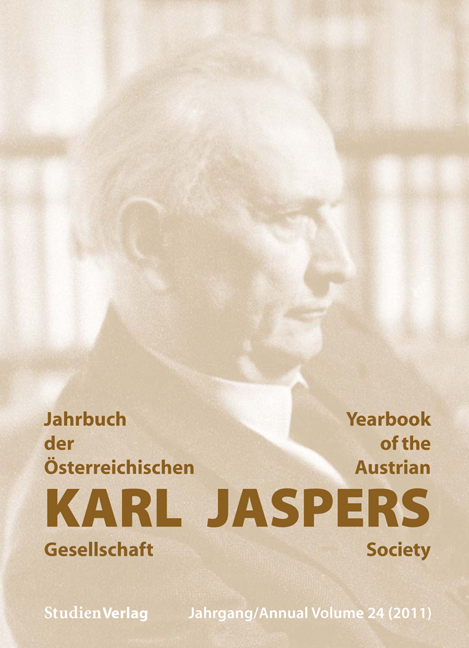 Jahrbuch der Österreichischen Karl-Jaspers-Gesellschaft 24/2011 - 