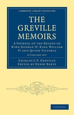 The Greville Memoirs 8 Volume Paperback Set - Charles Cavendish Fulke Greville