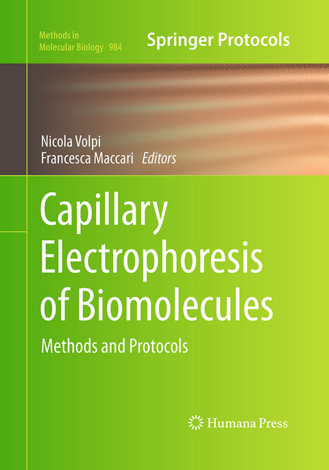 Capillary Electrophoresis of Biomolecules - 