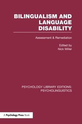 Bilingualism and Language Disability (PLE: Psycholinguistics) - 