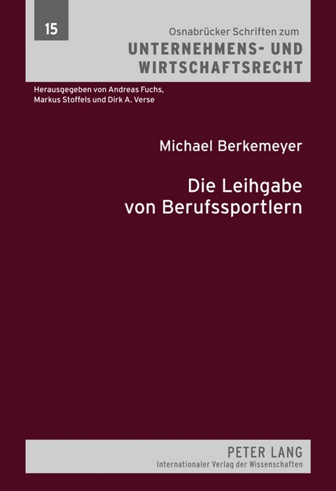 Die Leihgabe von Berufssportlern - Michael Berkemeyer