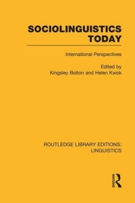 Sociolinguistics Today (RLE Linguistics C: Applied Linguistics) - 