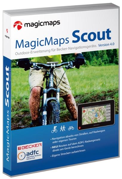 MagicMaps Scout 4.0 (D) Outdoorerweiterung für Becker Navigationsgeräte