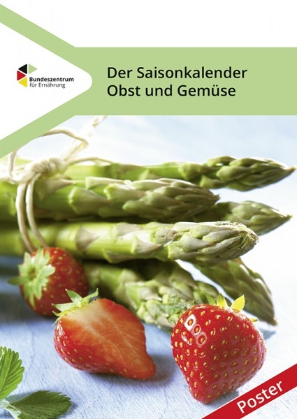 Poster, Der Saisonkalender Obst und Gemüse - Hans Georg Levin