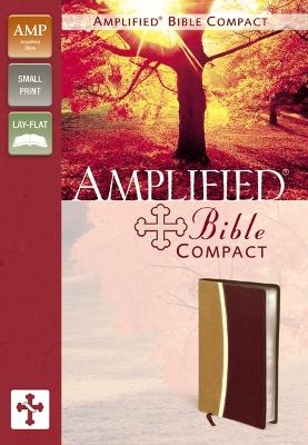 Amplified Bible, Compact, Imitation Leather, Tan/Burgundy -  Zondervan Publishing