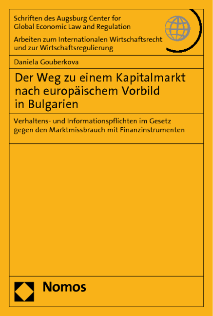 Der Weg zu einem Kapitalmarkt nach europäischem Vorbild in Bulgarien - Daniela Gouberkova