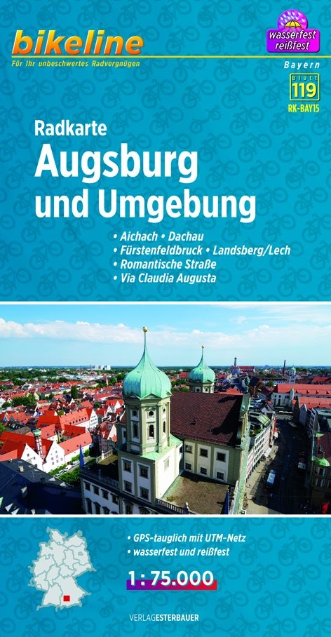 Radkarte Augsburg und Umgebung (RK-BAY15) - 