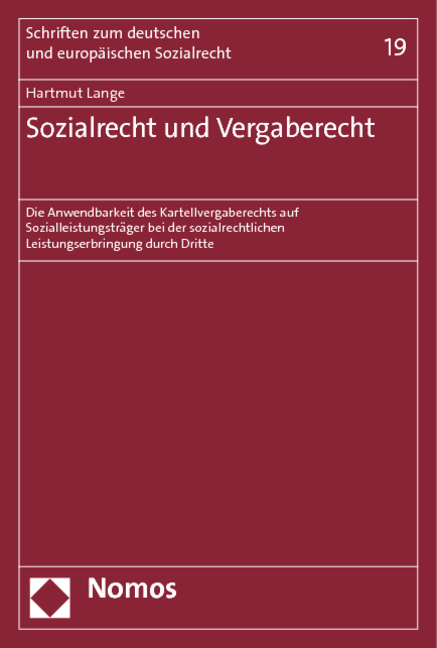 Sozialrecht und Vergaberecht - Hartmut Lange