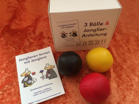 Jonglierball-Set "Deutschland" in weißer Box mit Jonglier-Anleitung - Stephan Ehlers, Gabriele Ehlers