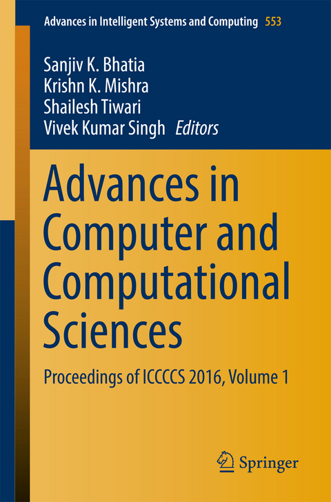 Advances in Computer and Computational Sciences - 
