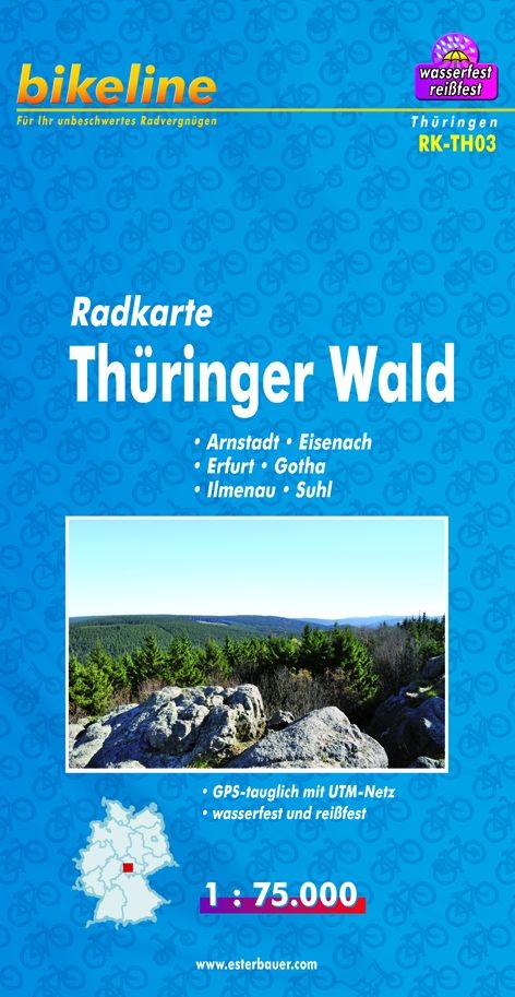 Radkarte Thüringer Wald (RK-TH03) - 