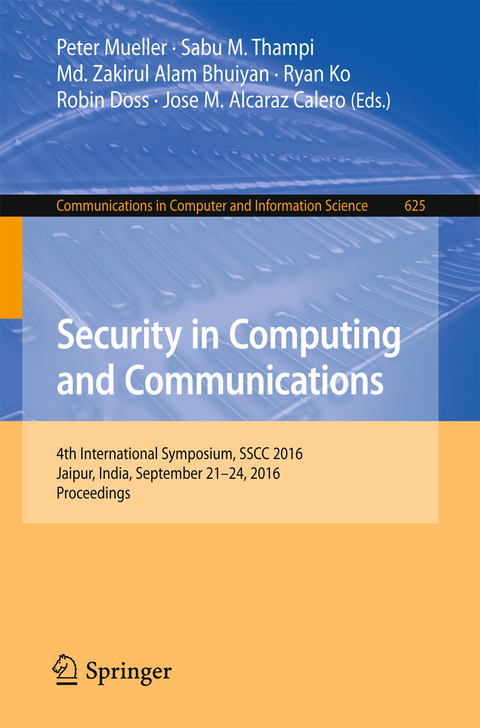 Security in Computing and Communications - 