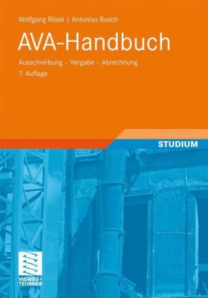 AVA-Handbuch - Wolfgang Rösel, Antonius Busch