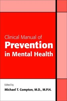 Clinical Manual of Prevention in Mental Health - 