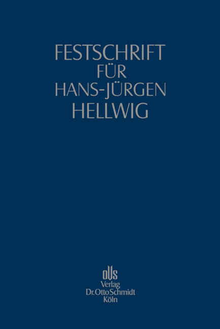 Festschrift für Hans-Jürgen Hellwig - 