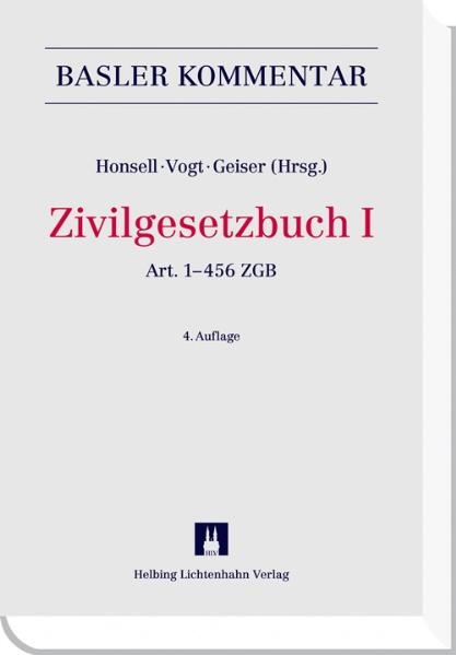 Basler Kommentar ZGB I Zivilgesetzbuch - Regina Aebi-Müller, Kurt Affolter, Piera Beretta, Yvo Biderbost, Margrith Bigler-Eggenberger, Peter Breitschmid, Roland Bühler, Rolando Forni, Andreas Girsberger, Urs Gloor, Harold Grüninger, Markus Guggenbühl, Albert Guler, Christoph Häfeli, Heinz Hausheer, Anton Heini, Claire Huguenin, Bruno Huwiler, Bernhard Isenring, Martin A. Kessler, Thomas Koller, Ernst Langenegger, Flavio Lardelli, Urs Lehmann, Audrey Leuba, Christoph Leuenberger, Andreas Meili, Michel Montini, Giorgio Piatti, Urs Scherrer, Matthias Schwaibold, Ivo Schwander, Ingeborg Schwenzer, Annette Spycher, Daniel Staehelin, Daniel Steck, Benno Studer, Hermann Walser, Thomas Geiser, Daniel Girsberger, Peter Hänseler, Franz Hasenböhler, Willi Heussler, Heinrich Honsell, Adolf Lüchinger, Caterina Nägeli, Andrea Opel, Hans Schmid-Hüppi