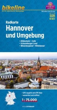 Radkarte Hannover und Umgebung (RK-NDS13)