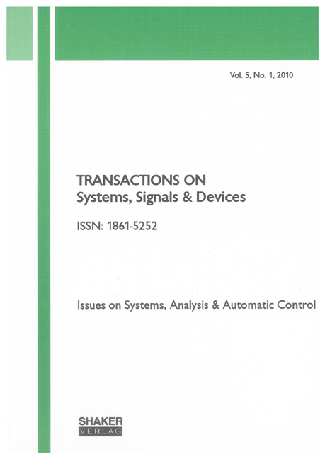 Transactions on Systems, Signals and Devices Vol. 5, No. 1 - 