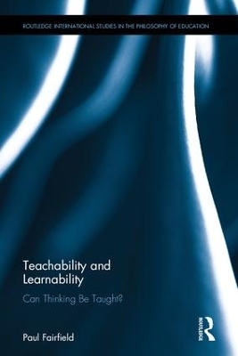 Teachability and Learnability - Paul Fairfield