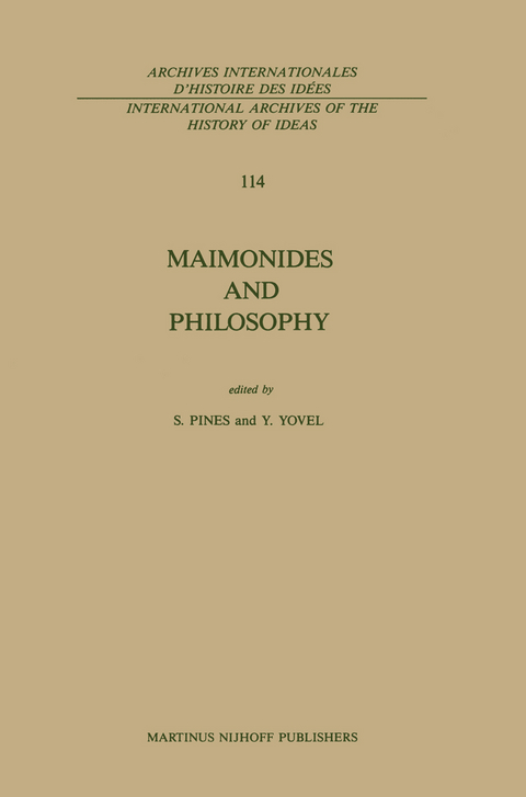 Maimonides and Philosophy - 