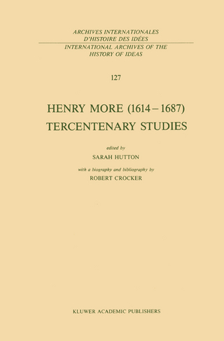 Henry More (1614-1687) Tercentenary Studies - S. Hutton