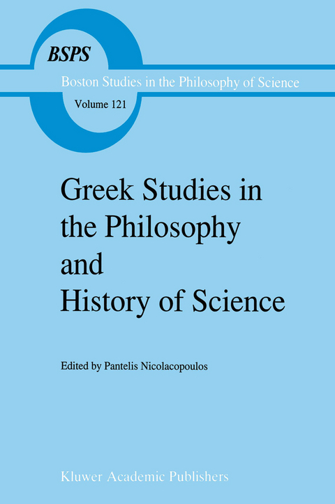 Greek Studies in the Philosophy and History of Science - 