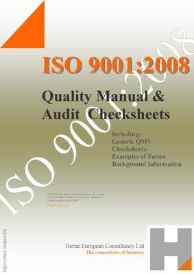ISO 9001:2008 Quality Manual and Audit Check Sheet - Ray Tricker