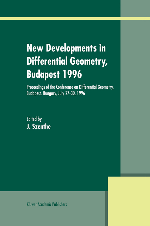 New Developments in Differential Geometry, Budapest 1996 - 