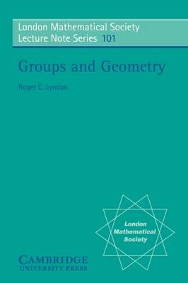 Groups and Geometry - Roger C. Lyndon