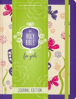 NIV, Holy Bible for Girls, Journal Edition, Hardcover, Purple, Elastic Closure