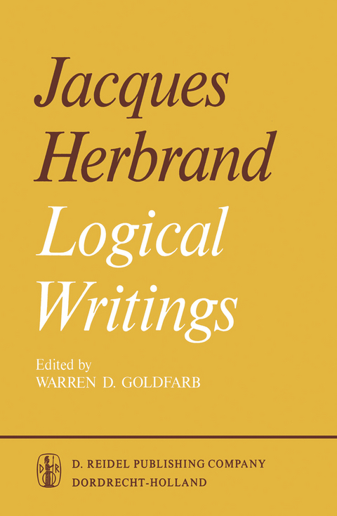 Logical Writings - J. Herbrand